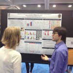 Zach Reagh presenting results on domain-specific pattern separation signals in the medial temporal lobes