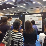 Quite the crowd in front of Zach's medial temporal lobe pattern separation poster.